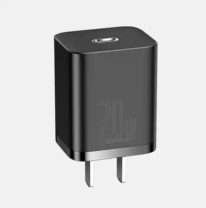 Baseus Super Si Quick Charger 1C 20W With Fast Charging Data Cable Type-C to Lightning 1m Black for Iphone 11 12 13 14.